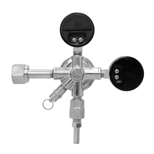 Kegco KC LH-542 Premium Pro Series Dual Gauge Co2 Draft Beer Regulator, Chrome