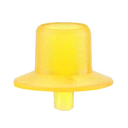 TOPINCN Beekeeping Queen Rearing Cell Cups Plastic Harmless Bee Keeper Equipment Tool Apiculture Supply Hive Frame Accessories 50pcs (Yellow)