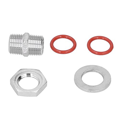 Stainless Steel Fermentation Bulkhead Kit with 0.635 cm NPT Ball Valve for Brew Kettles, Whiskey Stills, and Sparge Water Pots