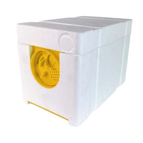 Nuc Box for Bees Queen Bee Breeding Box Beekeeping Mating Hive Box Bee King Incubator Bee Mating NUC Hive Queen Rearing NUC Beehive Beekeeping(Yellow Door) - color: Yellow Door