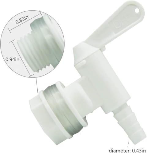 Bucket Spigot 5 Gallon Bucket Spigot Fermentation Bucket Spigot for Homebrew Wine Making Beer Kegging by LUCKEG 6PCS