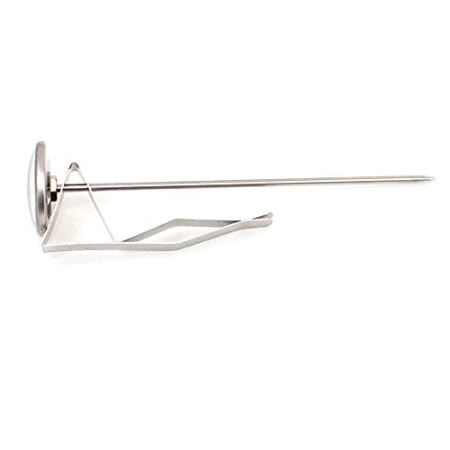 Barista Basics 7" Adjustable Milk Frothing Thermometer for Perfect Espresso, Latte, Coffee - NSF Approved, 0-220°F Range - size: LONG(7")