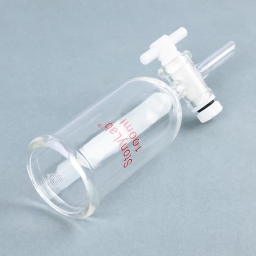 stonylab Dropping Funnel, Borosilicate Glass Burette Funnel with PTFE Stopcock for Laboratory and Home Use, 100 ml - size: 100 ml