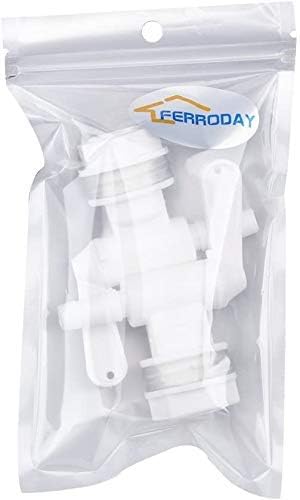 FERRODAY 2 Pack Bottling Spigot for Bucket Homebrew Wine Making Beer Brew Barbed Outlet Faucet Premium Plastic Faucet Tap Easy to Use Faucet- 2 Pack Faucet - size: 2 Bucket Spigot