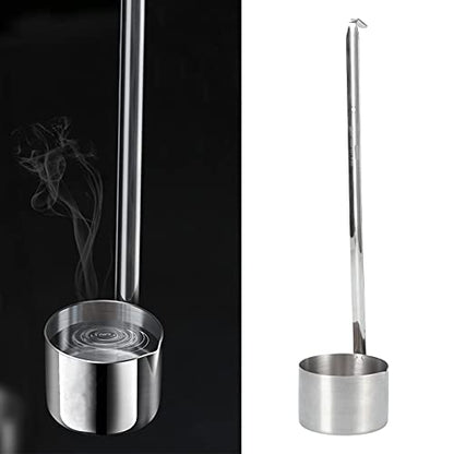 Wine Ladle, Stainless Steel Spoon Dipper With Pour Spout Long Handle and Hook, Flat Bottom Measure Spoon 25ml, 50ml, 125ml, 250ml, 500ml (500ML) - size: 500ML