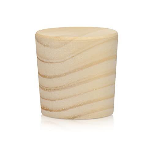 Weysat 1 Pcs Wine Barrel Cork Plug Stopper 1.77~2 Inch Whiskey Barrel Bung Hole Plug Oak Wood for Whiskey Beer Bottle Crafts