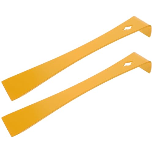 2pcs Stainless Steel Hive Tool Beehive Scraper for Beekeeping, Yellow Lightweight Beekeeping Tool with Propolis Scraping Function, Sturdy and Not Easy to Bend or Break