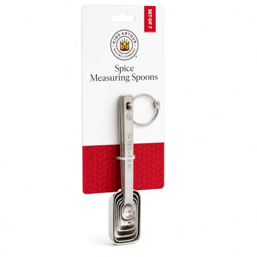 King Arthur Baking Company Spice Measuring Spoons, 18/8 Stainless Steel, 7-Piece Set, Precision Measures, For Baking And Cooking - style: Stainless Steel, 7-Piece Set