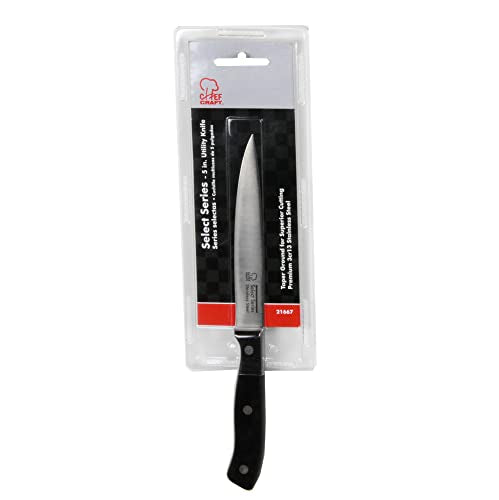 Chef Craft Select Utility Knife, 4.5 inch blade 12 inch in length, Stainless Steel - style: Utility Knife
