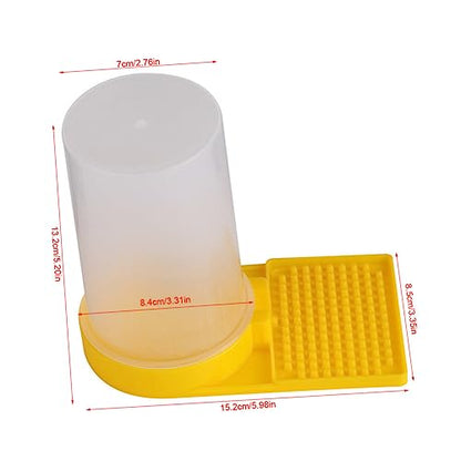 SUPVOX Bee Water Feeder 2-Pack Nest Door Watering Tool Plastic Beehive Water Dispenser Easy Clean Beekeeping Supplies for Garden and Farm