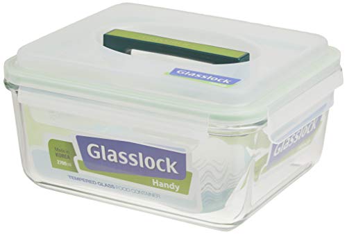 Glasslock 11.4-Cup Rectangle Handy Container,White - size: 11.4-Cup