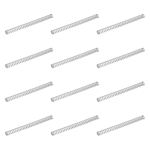 uxcell 50Pcs 304 Stainless Steel Compression Springs, 0.5mm x 3mm x 35mm Small & Tiny Pen Spring for Home Repair & DIY, Workshop & Industrial Use, (Silver Tone) - size: 3mmx35mm