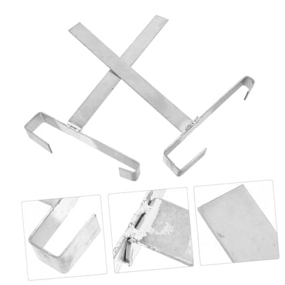 Toyvian 2pcs Stainless Steel Beekeeping Frame Holder Stand Detachable Bee Frame Support Tool for Hive Tool Storage Efficient Organization Supplies for Beekeepers