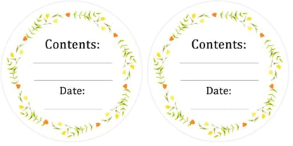 Dissolvable Canning Labels for Mason Jars,1.5 Inch Dissolvable Food Stickers Removable Freezer Food Date Labels for Food Containers(Pack-200) (Pack of 2) - size: 1.5 inch (Pack of 2)