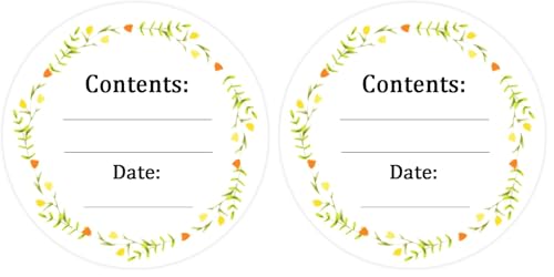 Dissolvable Canning Labels for Mason Jars,1.5 Inch Dissolvable Food Stickers Removable Freezer Food Date Labels for Food Containers(Pack-200) (Pack of 2) - size: 1.5 inch (Pack of 2)