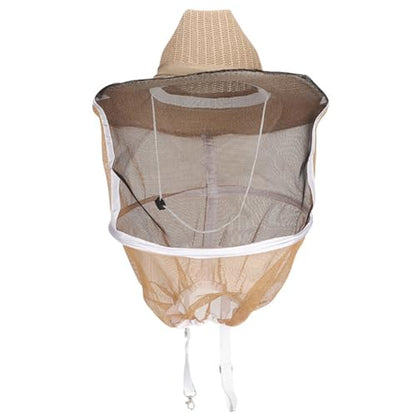 Beekeeper Hat with Veil - Professional Protection Bee Hat with Adjustable Strap & Breathable Design for Beekeeping Supplies Beekeeper Bee Supplies