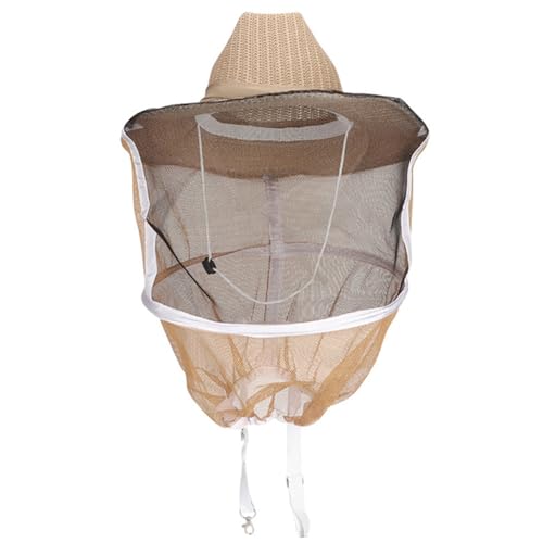 Beekeeper Hat with Veil - Professional Protection Bee Hat with Adjustable Strap & Breathable Design for Beekeeping Supplies Beekeeper Bee Supplies
