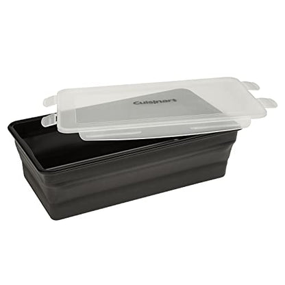Cuisinart XL Collapsible Marinating Container, Large Capacity Grill Accessories Perfect for BBQs and Tailgates, Marinade and Brining Prep, Collapsible Silicone for Easy Storage (Pack of 4) - size: (Pack of 4)