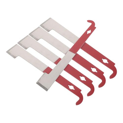 5pcs Beekeeping Tool Set with Hive Frame Lifter and Semi-red Scraper for Beehive Maintenance, Stainless Steel Beekeeping Equipment Kit for Manual Honey Harvesting and Hive