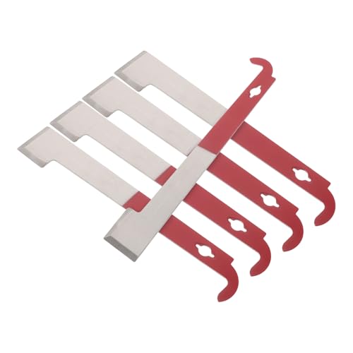 5pcs Beekeeping Tool Set with Hive Frame Lifter and Semi-red Scraper for Beehive Maintenance, Stainless Steel Beekeeping Equipment Kit for Manual Honey Harvesting and Hive