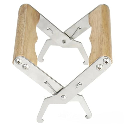 Bee Hive Frame Grip 2pcs Beehive Clip Clamp Grasp Stainless Steel Wooden Honeycomb Spleen Clip Lifter Beekeeper Bee Hive Frame Clips Beekeeping Tools for Beekeeeper