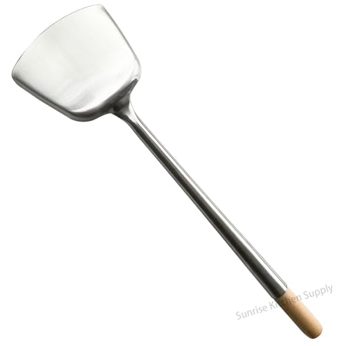 Sunrise Commercial Grade Wok Spatula/Ladle (#L Shovel (18.75"L)) - size: #L Shovel (18.75"L)