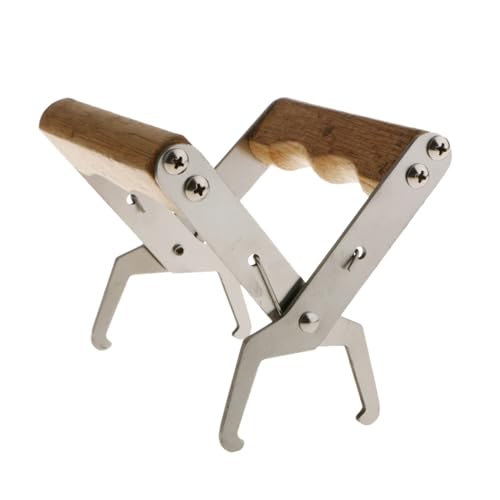 2pcs Wooden Hive Frame Grip Stainless Steel Holder Deep Lifter Beekeeper Tool for Bee Frames with Foundation