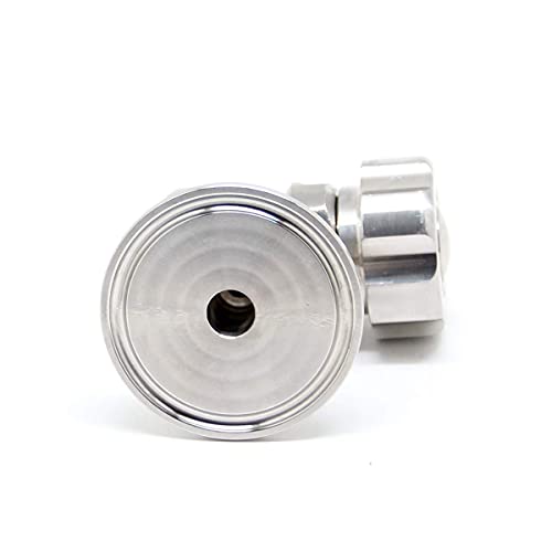 QiiMii 1.5'' SS304 Stainless Sampling Valve Beer Sampling Valve Clamp End, 2 Pack - size: 2 Pack