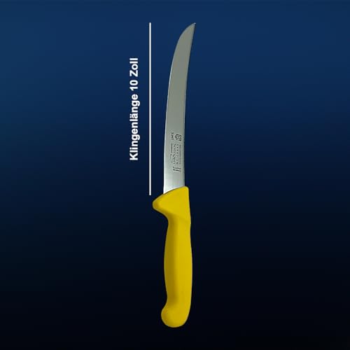 SMI Breaking Knife - 10 inch German Butcher Knife for Meat Cutting, Professional Solingen Quality