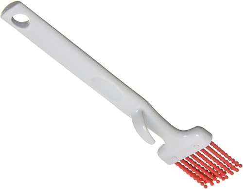 Carlisle FoodService Products Silicone Basting Brush – 4040305 Basting Brush for Cooking, 2in, Heat-Resistant, Grip Bristles for Kitchens, Restaurants, Catering, Silicone Brush Head, Red - size: 2", style: Modern