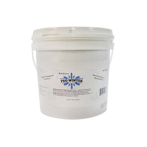 Mann Lake Pro-Winter Feed for Bees | Winter Patties for Beehive Feeding | Supports Colony Survival During Cold Weather | Low Protein Formula for Overwintering Bees | Beekeeping Supplies | 10lb Bucket