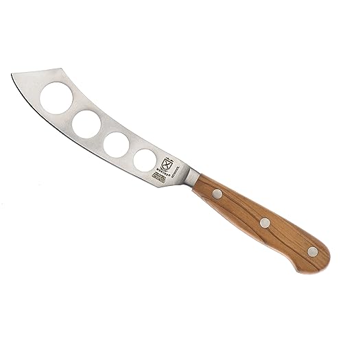 Mercer Culinary Renaissance Olive Wood Soft Cheese Knife, 5-Inch - color: Olive Wood Handle, size: 5-Inch Soft Cheese Knife