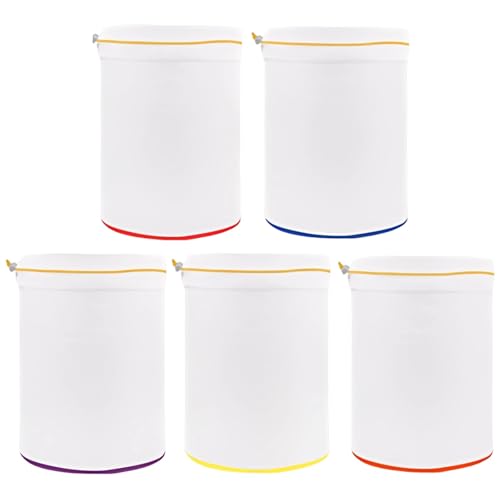 5 Pcs Nylon Mesh Straining Bags, 5 Gallon Hydroponic Filters for Juicing, Brewing, and Nut Milk