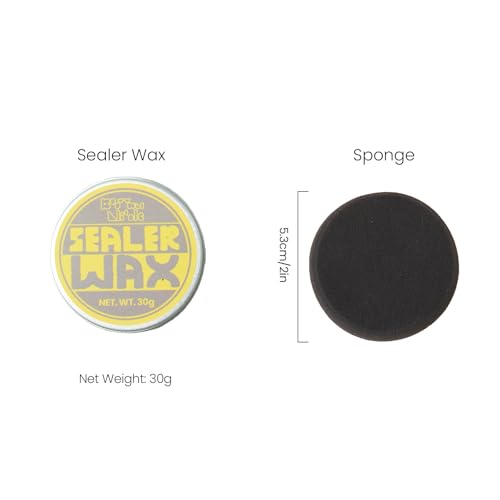 Paste Sealer Wax with Carnauba and Beeswax - Clear - Perfect for Wood Stone Concrete, Food-Grade Waterproof - color: A0357