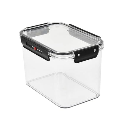 Airtight Food Storage Container with Easy locking lids, Date Indicator, Leakproof, Kitchen Pantry Organization and Storage, Cereal, Flour & Sugar, Rice, Cookies, Candy, Pasta,BPA-Free (2.7L)