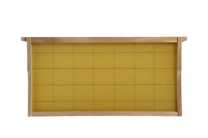 Swampland Bees - 20 Pack of Fully Assembled Wired Beeswax Foundation Deep (9-1/8") Frames. High-Tensile Stainless-Steel Wire, Plastic-Free Commercial Grade. FBA - size: Deep 9-1/8"