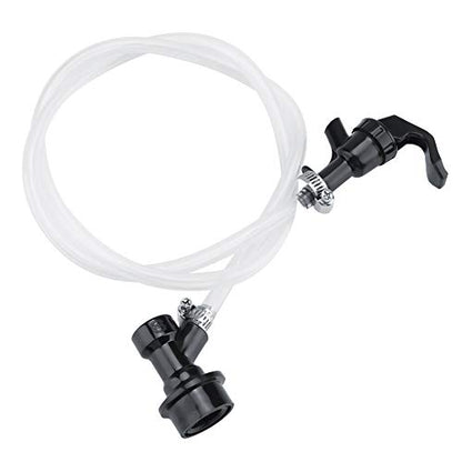 3.3ft Beer Hose, Beer Brewing Tubing with Ball Lock Disconnect and Party Tap for Corny Cornelius Keg Distribution Home Brewing Outdoor Parties