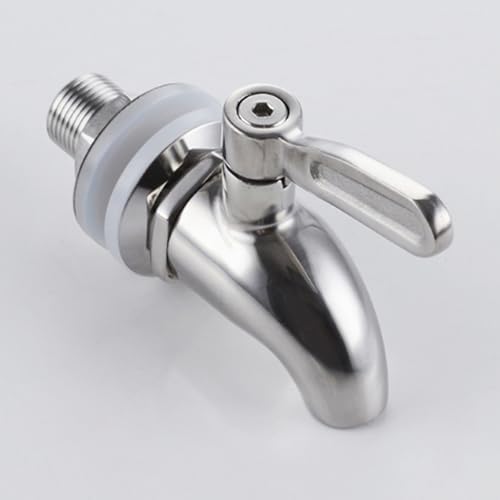 sumerain Beverage Dispenser Replacement Spigot, SUS304 Stainless Steel Spigot for Water Dispenser, Lead-Free Drinking Bucket Spigot, Water Cooler Spigot Replacement (2PCS Pack) - size: 2-pack