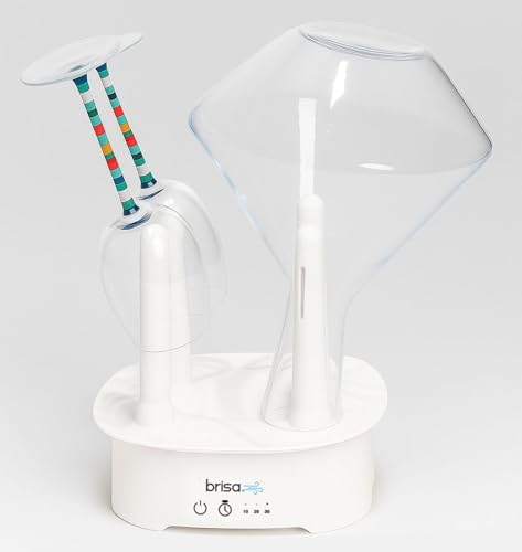 Brisa Rack: Powered Drying for reusables bottles, bags, and containers - Heated Air Drying Technology - Home Essential Drying Rack Kitchen Tool - White - color: White