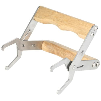 3pcs Beekeeping Frame Gripper Tool for Honey Harvesting and Inspection, Wood and Stainless Steel Construction, Longterm Usability, Preventing Damage to Honeycomb, Secure Grip