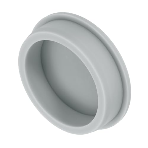 uxcell Silicone Rubber Plug, High Temp Round Hole Plug Waterproof Rubber Stopper Pipe End Caps Fit 63.6mm/2.5" for Bathtub Bottle Sealing, Grey - size: 63.6mm/2.5"