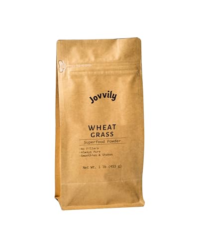 Jovvily Wheat Grass Powder - 1 lb - Superfood - No Fillers - Smoothies & Shakes - size: 1 Pound