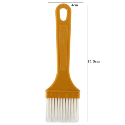 Pastry Brush Kitchen Accessories Yellow Barbecue Basting Brush Cooking Tools Reusable BBQ Oil Brush Pancake(Yellow)