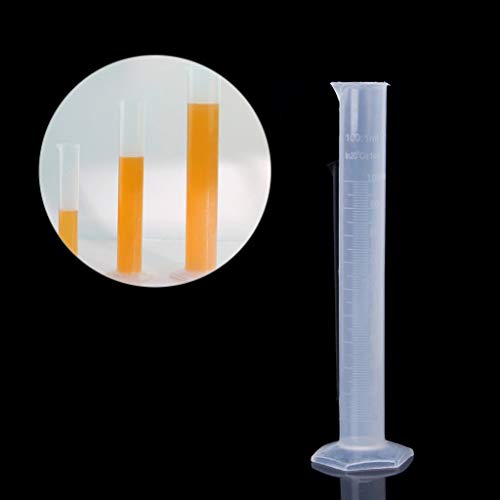Hydrometer Test Tube, Plastic Graduated Cylinder, 100ml Hydrometer Test Tube with Clear Scale, Portable Measuring Cylinder for Home and School Science, 100 Ml Graduated