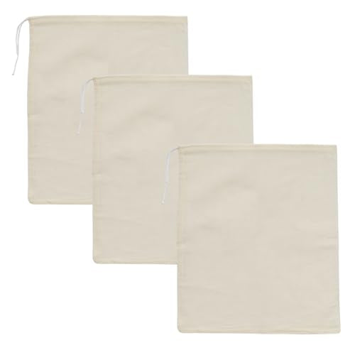 3 PCS Nut Milk Bag, 10" x 12" Cheese Cloths Bag for Straining, Natural Unbleached Cotton Cheesecloth Bags, Reusable Strainer Bags for Juice, Almond Milk, Yogurt, Coffee - size: 11.8"x9.8"
