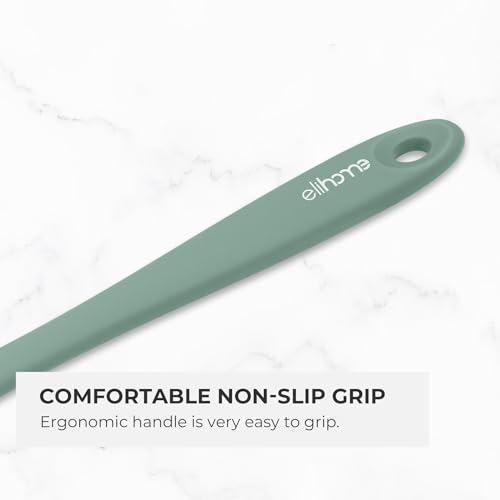 Elihome Mini Silicone Basting Pastry Brush, Cooking Brush for Oil Sauce Butter Marinades, Food Brushes for BBQ Grill Kitchen Baking, Baster Brushes Baste Pastries Cakes Meat Desserts, Food Grade, Sage - color: Sage Green