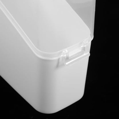 Sealed Cheese Storage Box with Clamshell Lid for Fridge Transparent Food-grade Cheese Container for Freshness Preservation and Kitchen Organization Portable Dairy Storage Box White