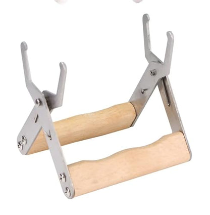 Bee Hive Frame Grip Stainless Steel Bee Frame Clip Beekeeping Clamp Tools Nests Box Holder Capture Beehive Equipment Queen Rearing System Tool for Beekeeeper(Natural) - color: Natural