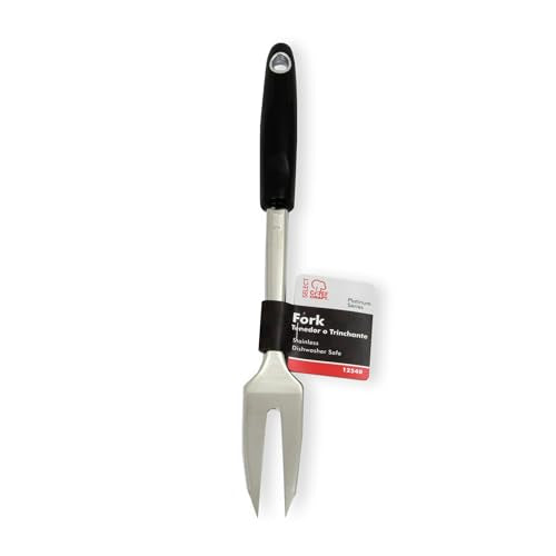 Chef Craft Select Meat Cooking Fork, 12 inch, Stainless Steel - size: 12 inch, style: Meat Cooking Fork