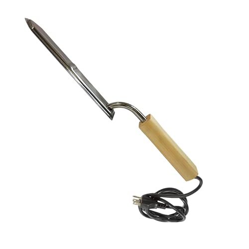 Mann Lake Electric Uncapping Knife, 120V, Stainless Steel Blade with Thermostat for Optimal Heating, Quick Heating, Ergonomic Grip, Uncap Honeycomb Frames Efficiently and Maximize Honey Harvest